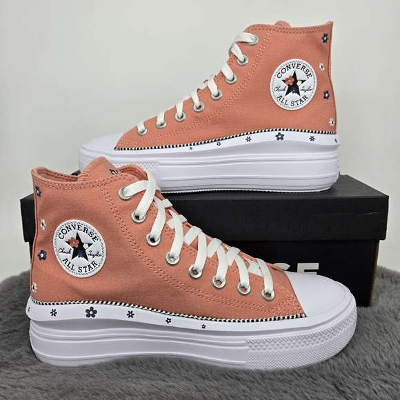 New Converse Chuck Taylor All Star Move Platform High Women's Shoes Size 9 - Picture 6 of 8